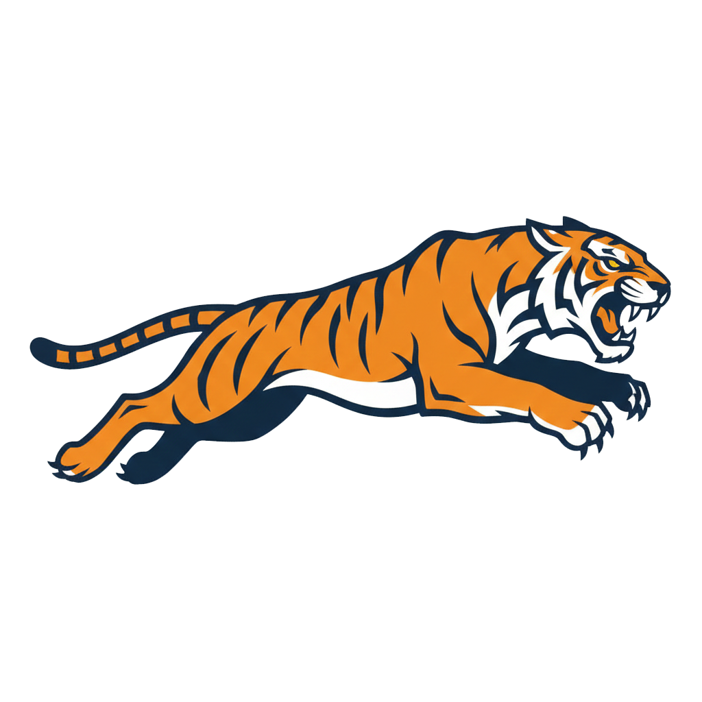 GoTigers leaping tiger