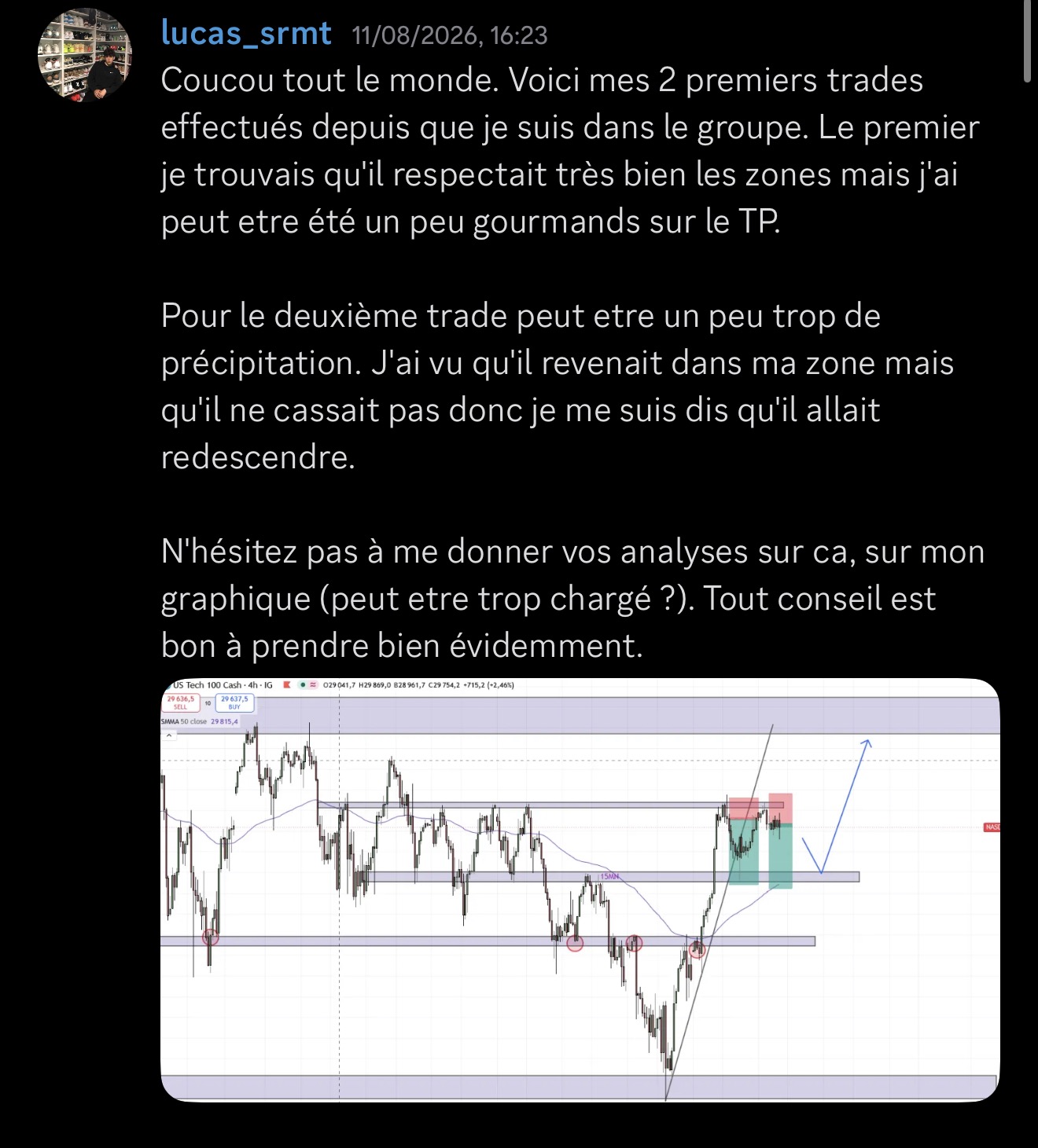 Premiers trades de lucas_srmt