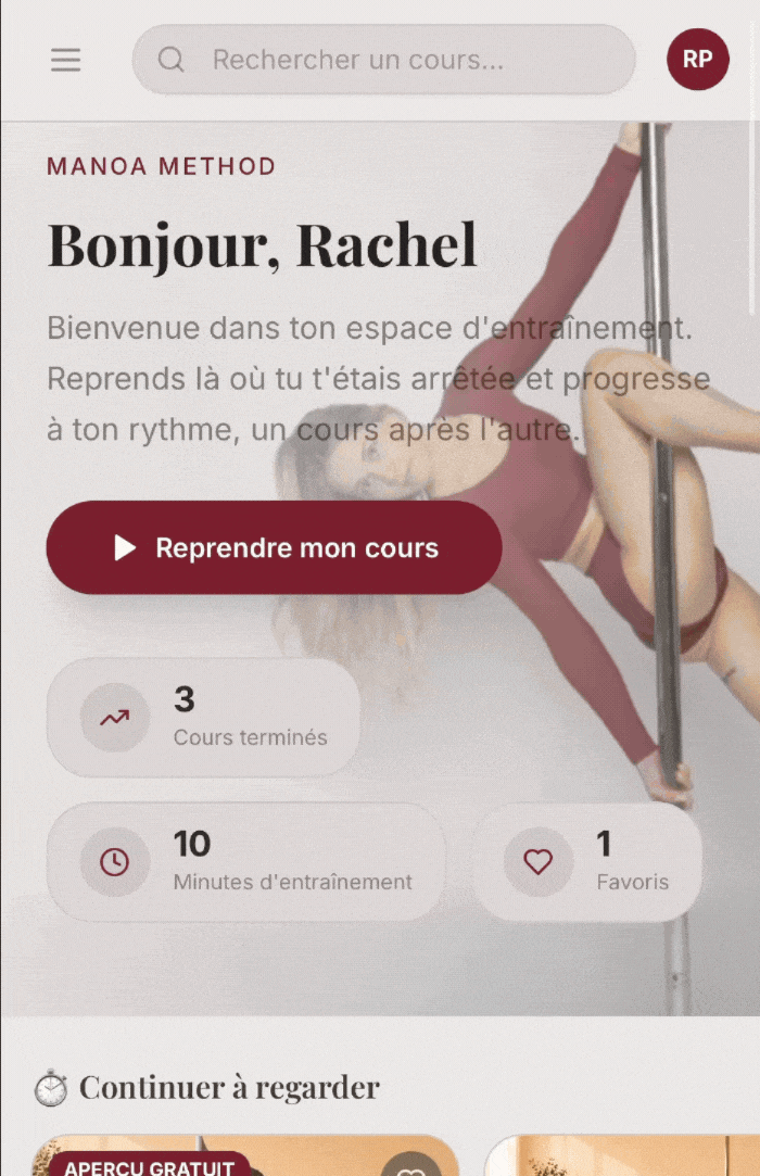 Cours de pole dance