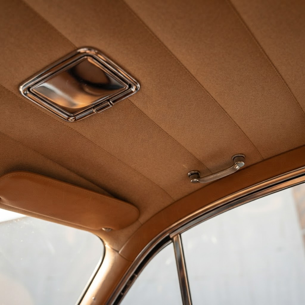 Luxury car headliner interior