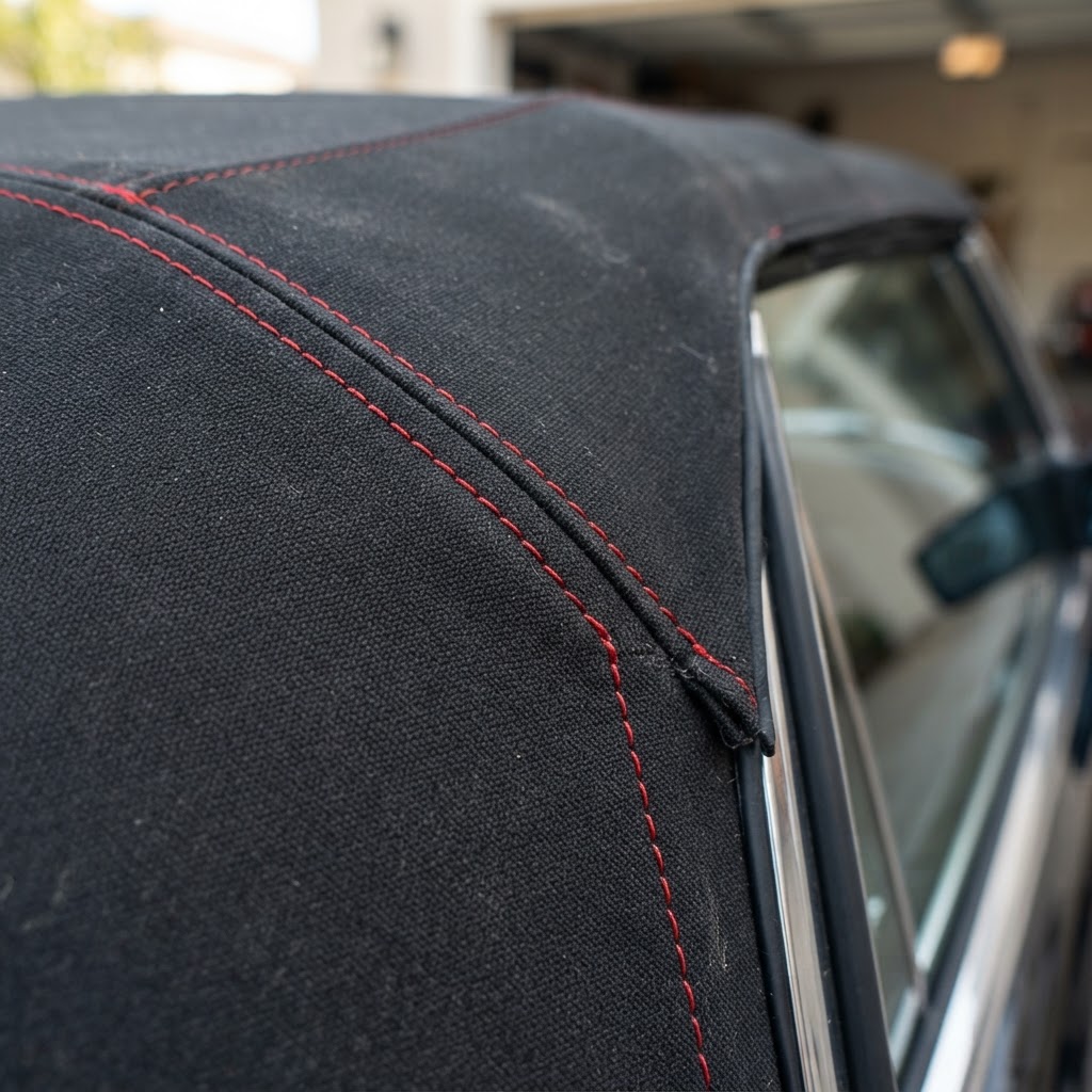 Custom stitched convertible soft top