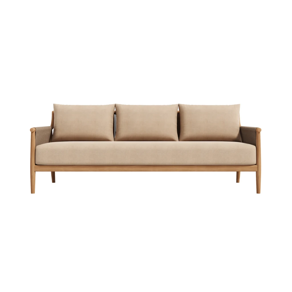 Lotus Closed Weave Sofa 3 locuri