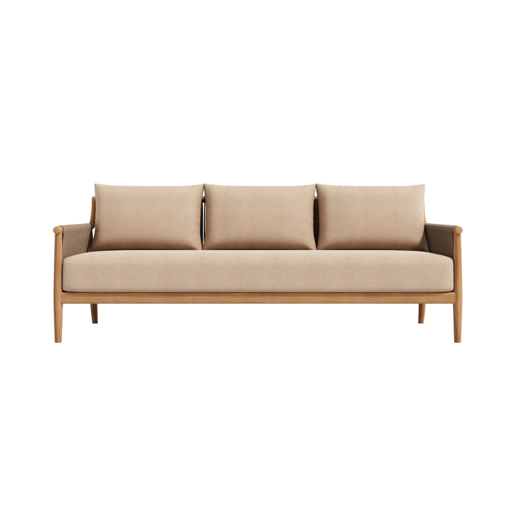 Lotus Closed Weave Sofa 3 locuri