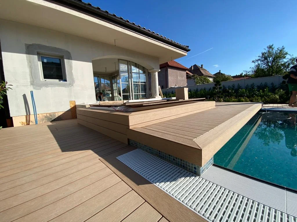 WPC Pool Villa - WPC pool decking - Oradea - Floors4You