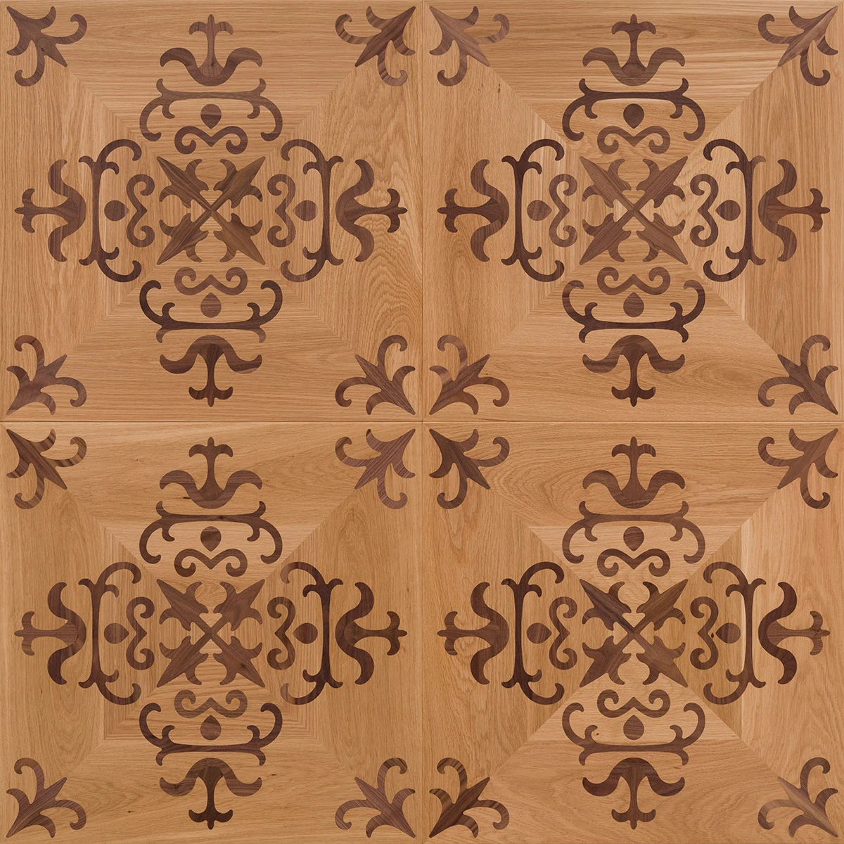Blanca parchet artistic Nuc + Stejar 60 × 60 cm – panou