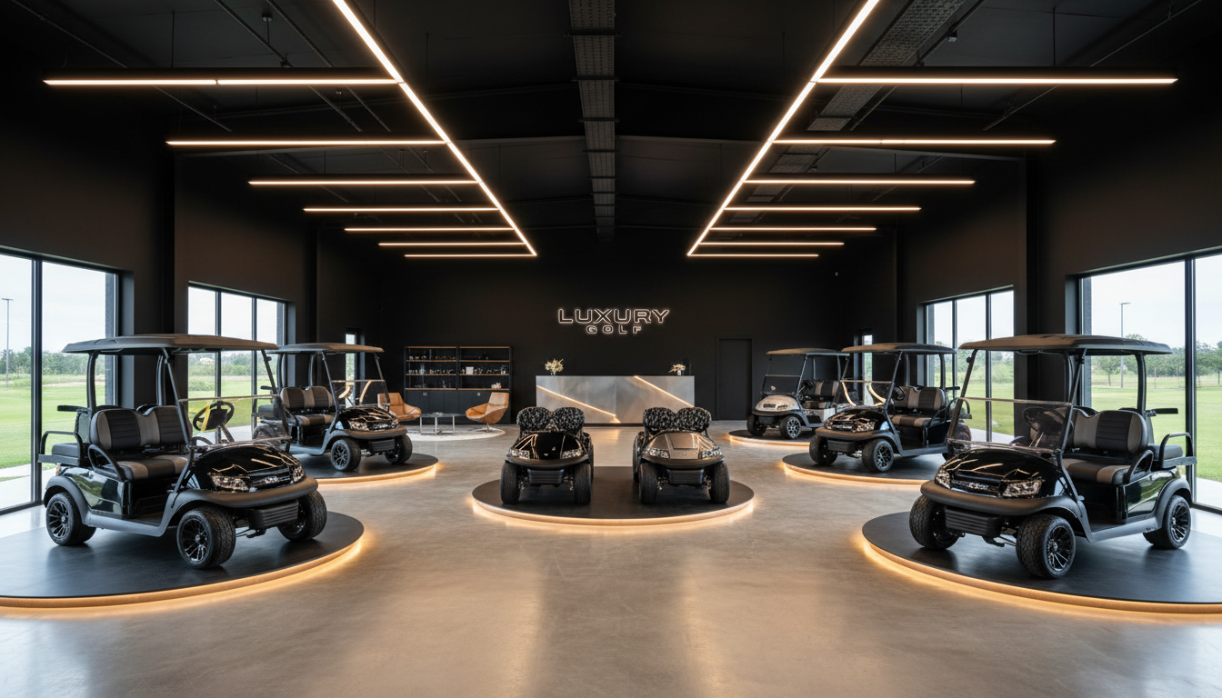 Premium Golf Cart showroom