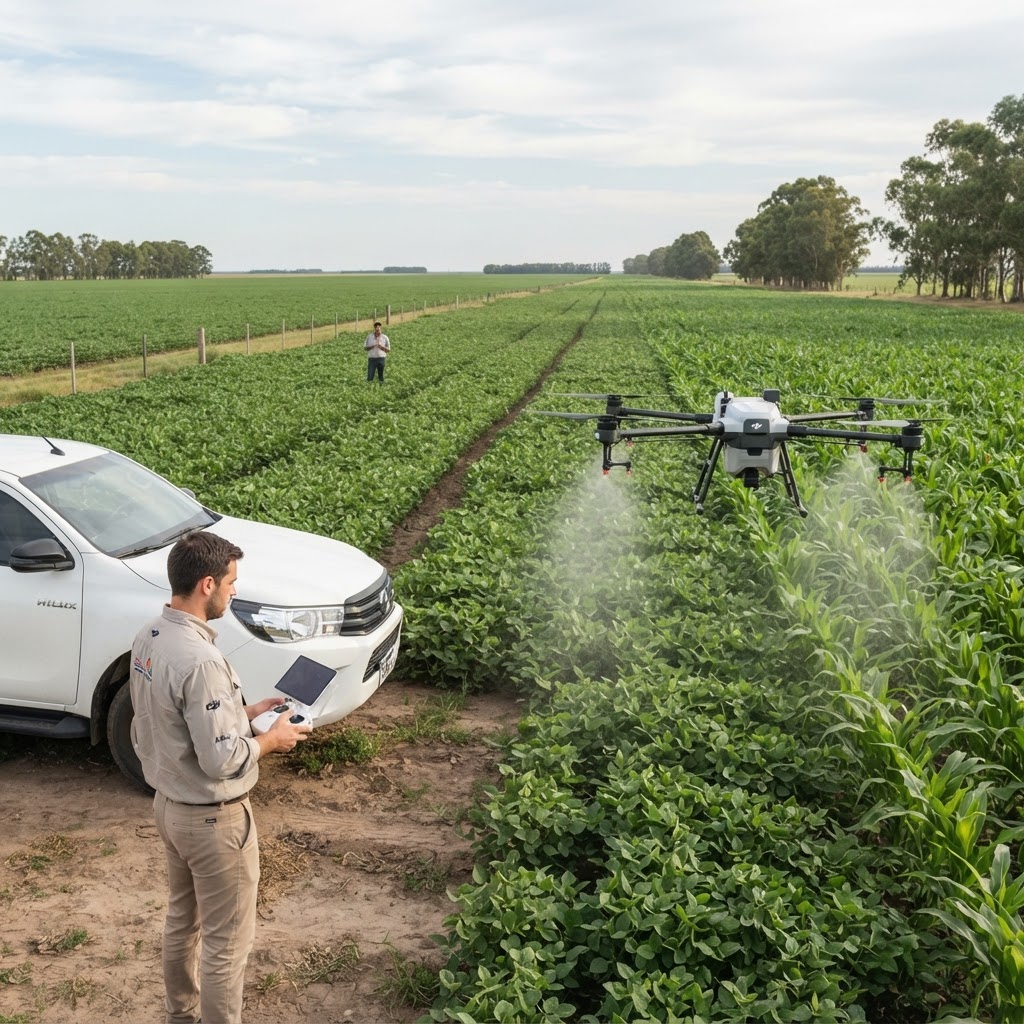 ¿Cuánto cuesta fumigar con drones por hectárea? Factores del precio 2026