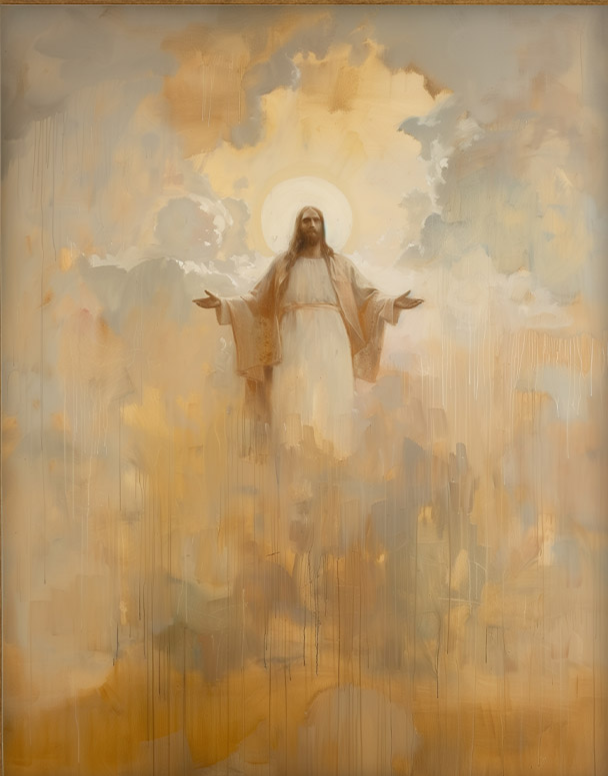 Jesus Christ with arms outstretched