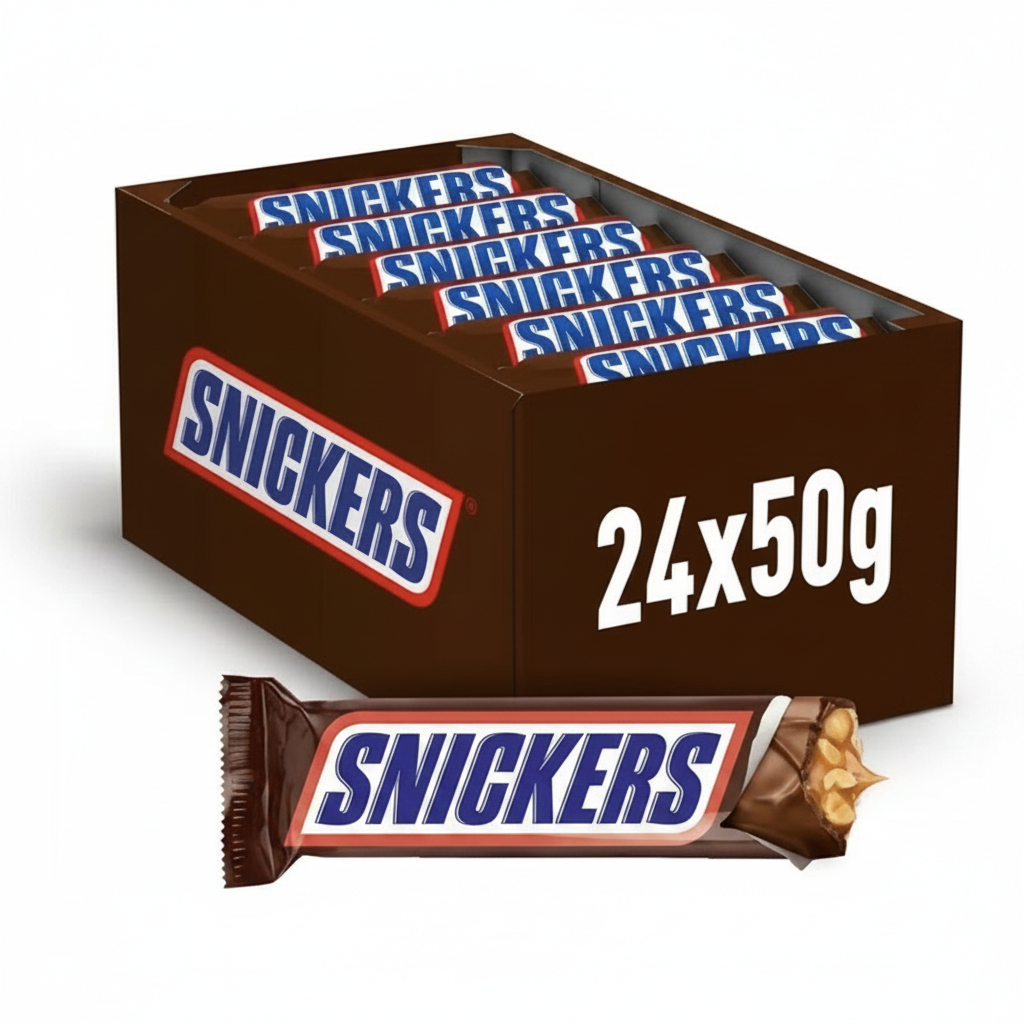 snickers 52g-24 شوكولاته سنكرز 52غم عبوة