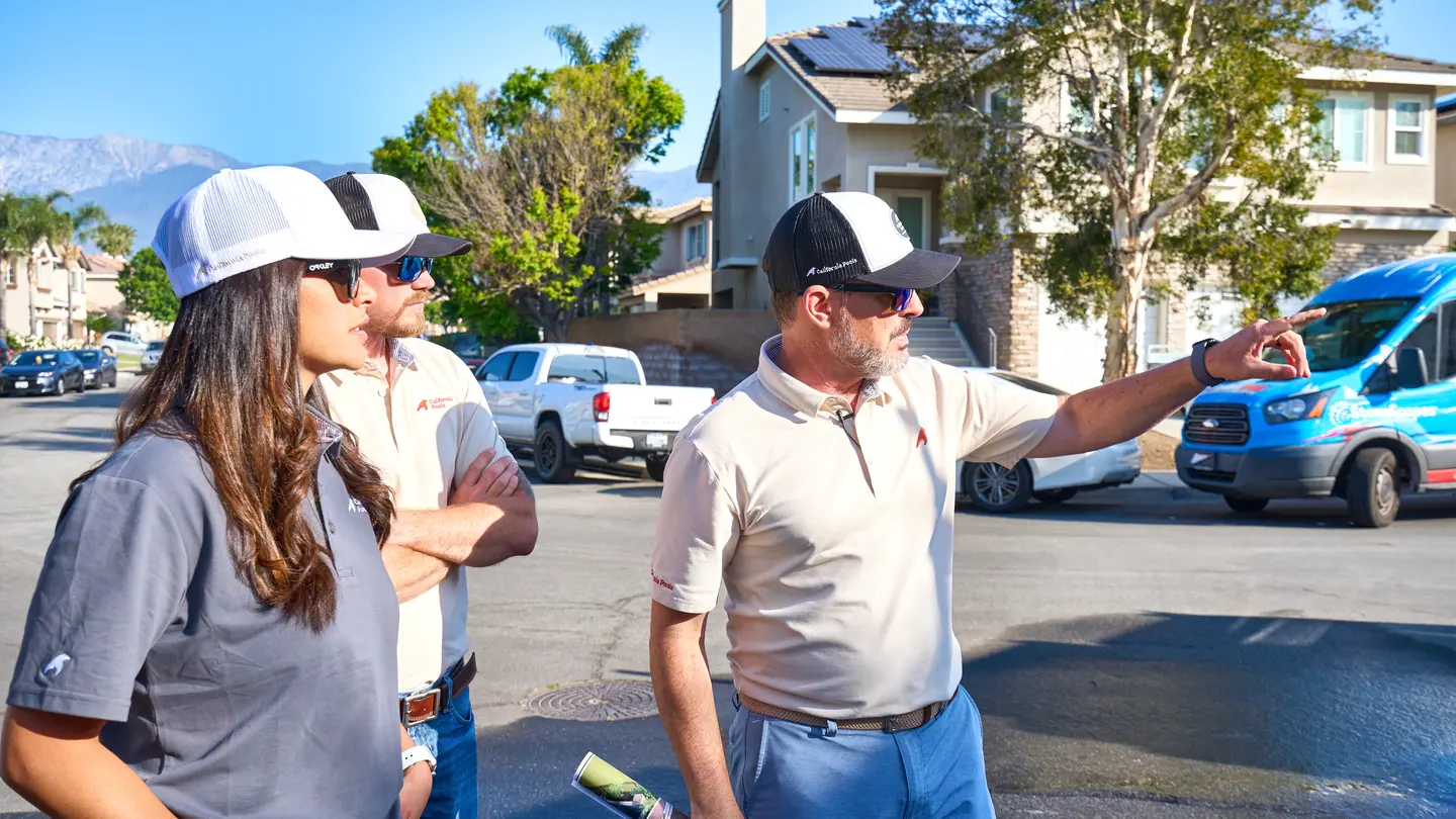 California Pools team on site