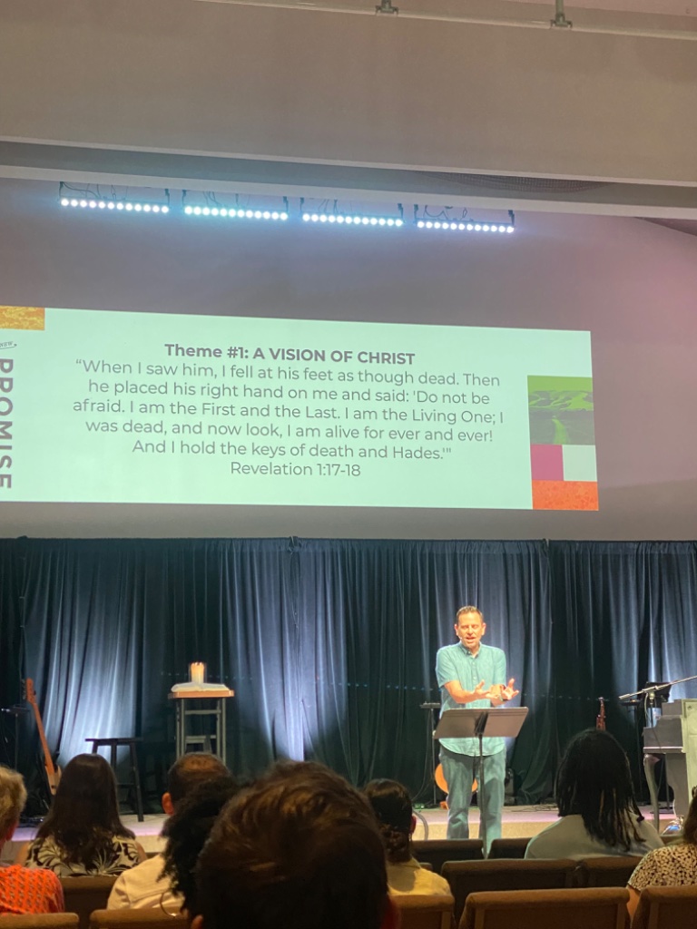 A Vision of Christ — Revelation 1:17-18 sermon slide