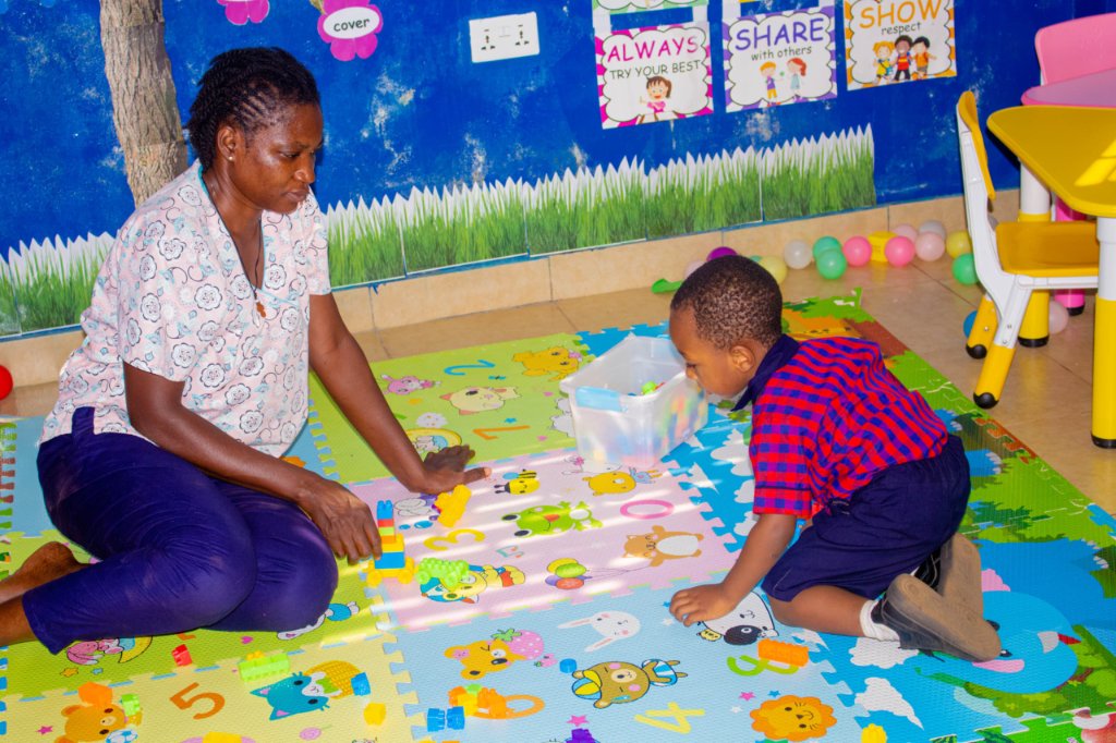 GIS Teacher and Child