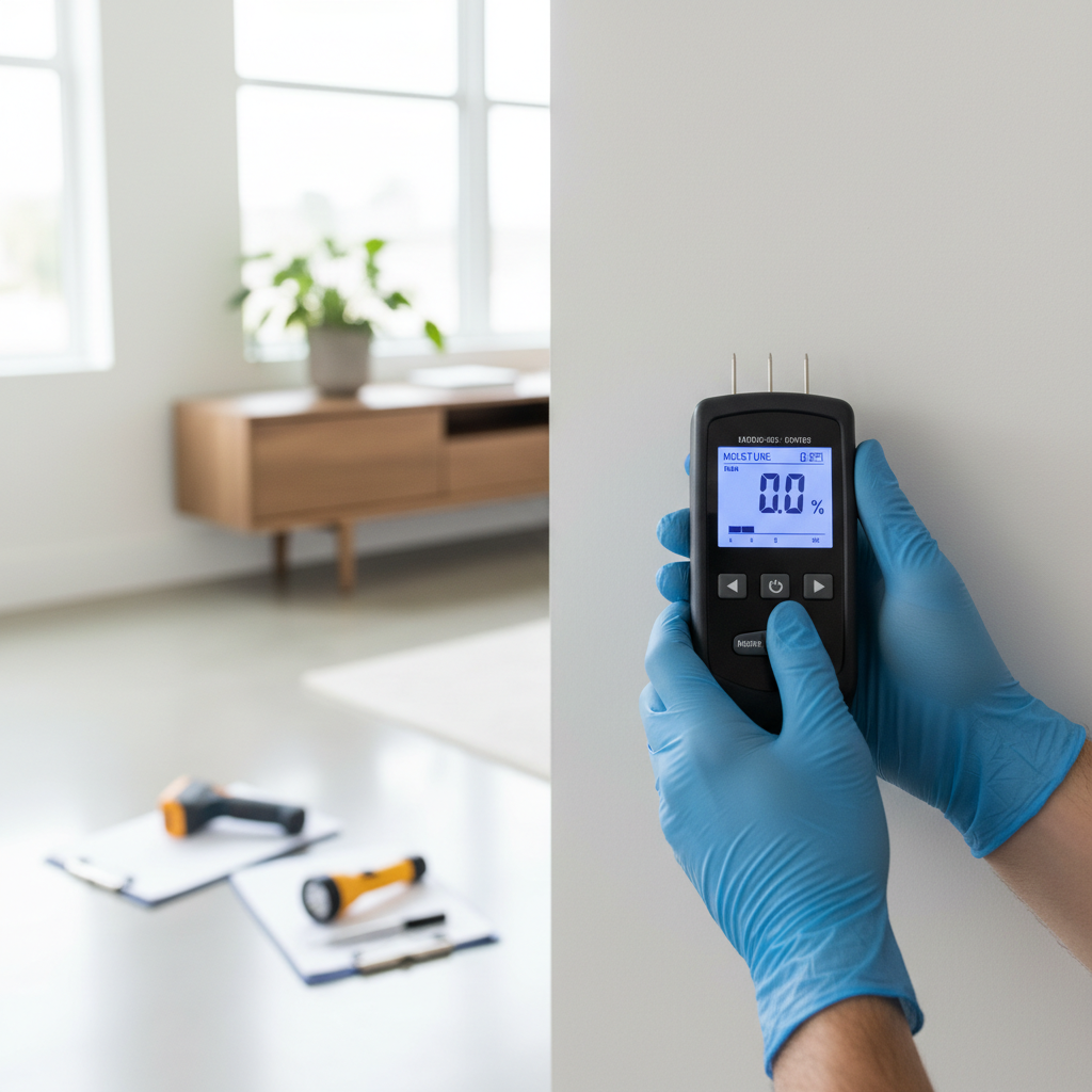 Professional moisture meter inspection tool