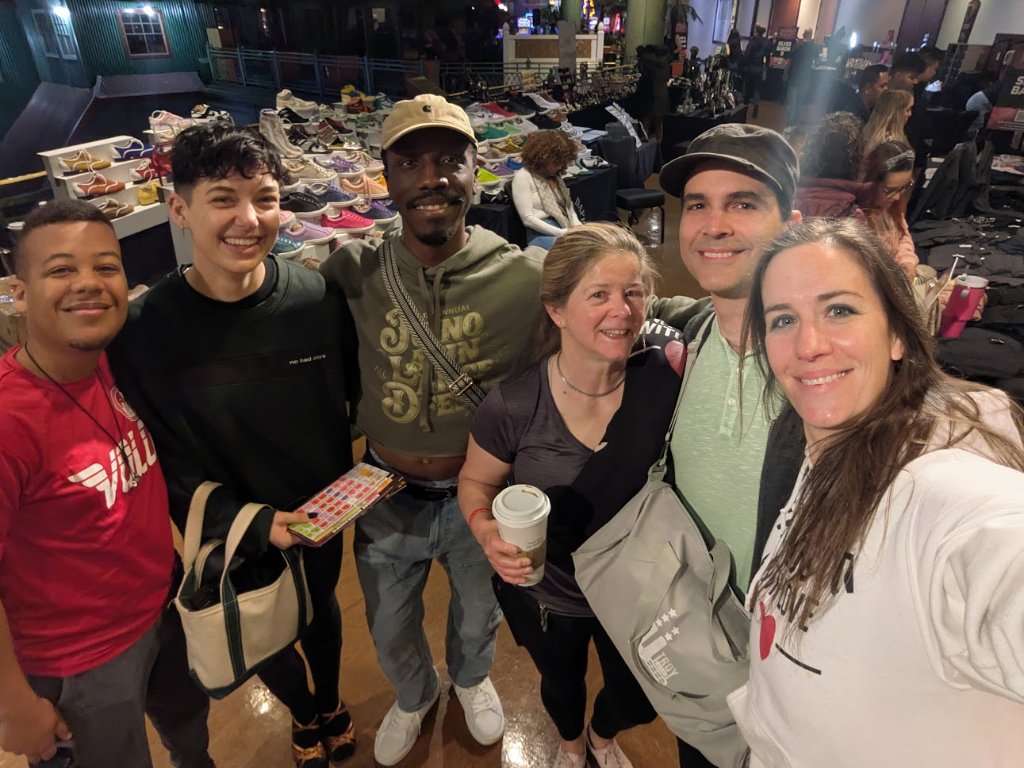 FBWL crew selfie at Reno Latin Dance Fest show