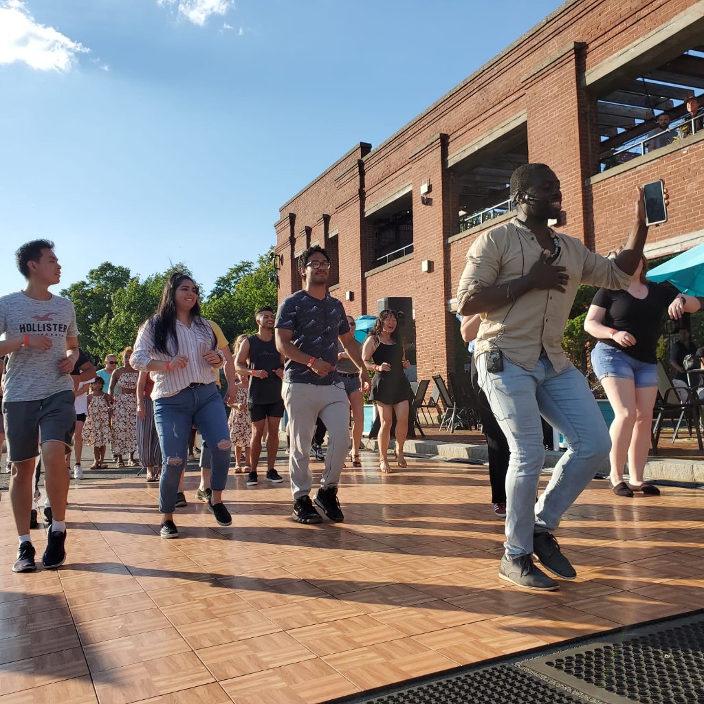 FBWL community members dancing together