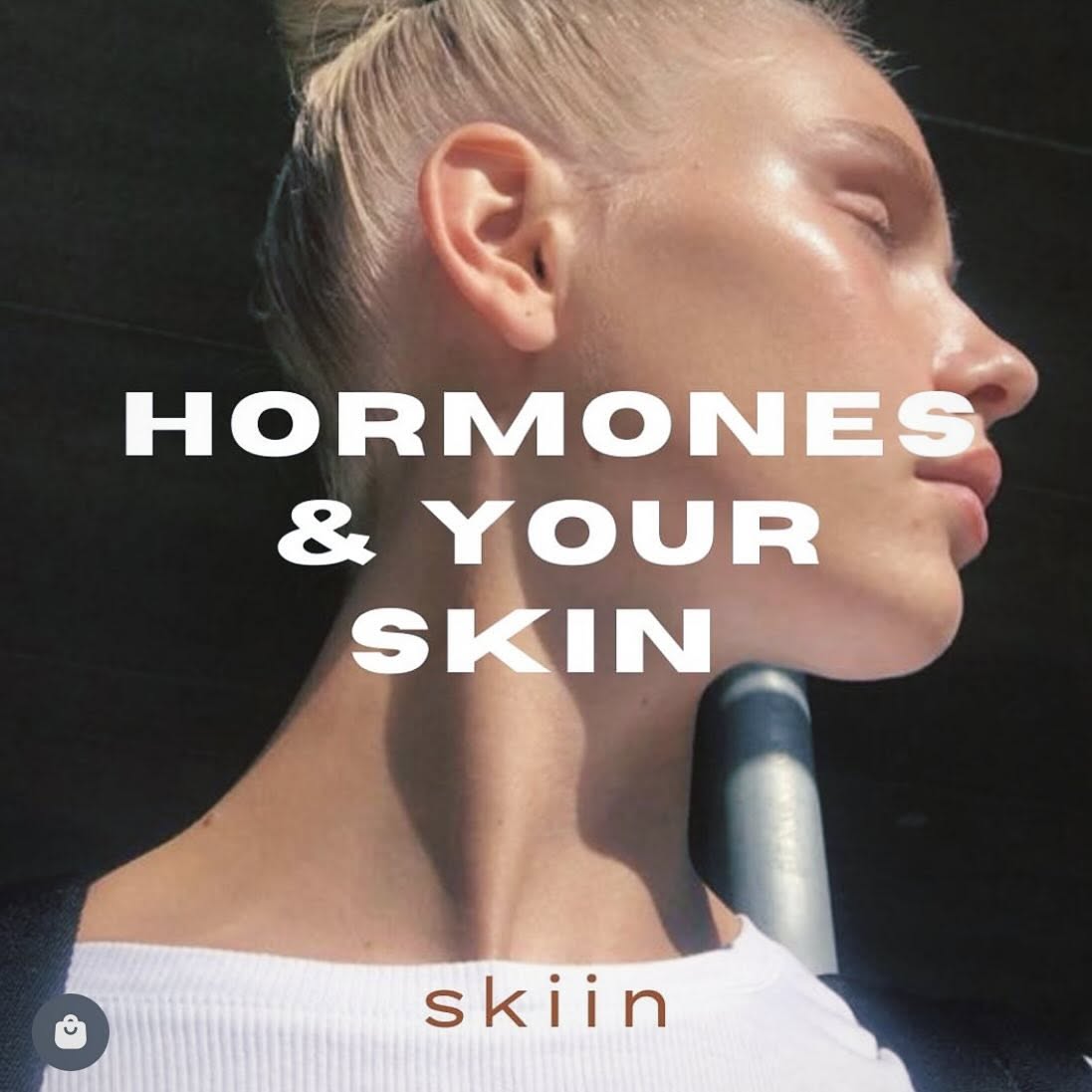 Profile close-up of glowing skin lit by sunlight — skiin guide to hormones and your skin by Dr Tina Bani, Manchester