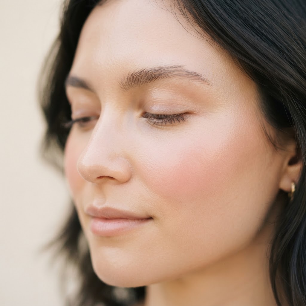 Calm, even-toned skin with a soft rosy glow — the finish azelaic acid brings to redness-prone skin, prescribed by doctors at Skiin Clinics Manchester
