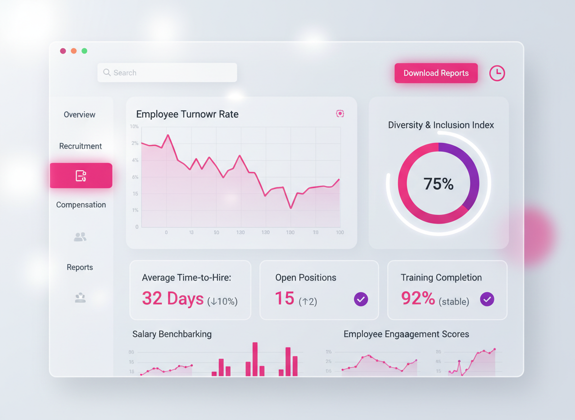 Module Rapporti avanzati & KPI du logiciel RH HRFlow - Fonctionnalité de gestion des ressources humaines suisse