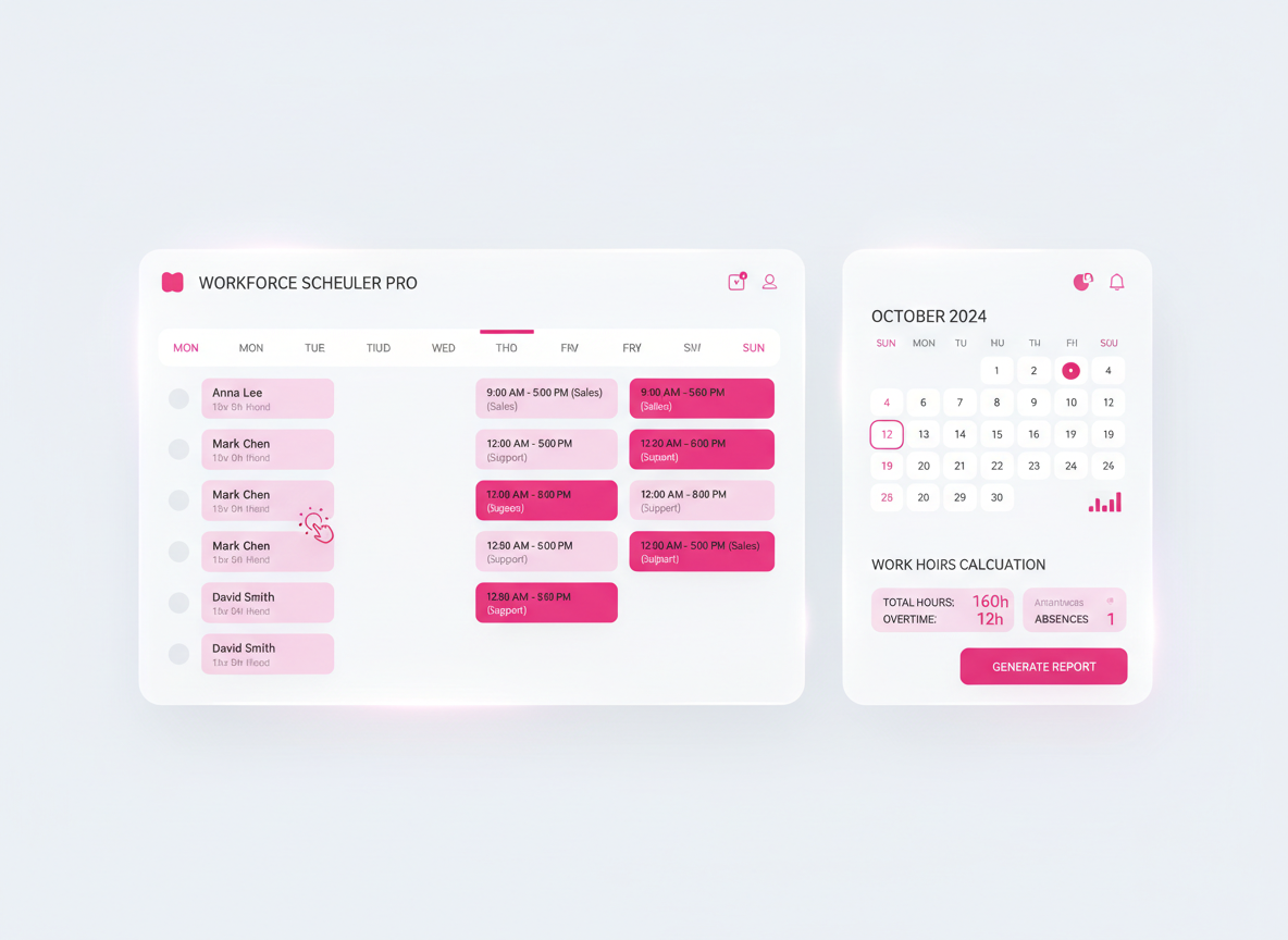 Module Pianificazione & Tracciamento del tempo du logiciel RH HRFlow - Fonctionnalité de gestion des ressources humaines suisse