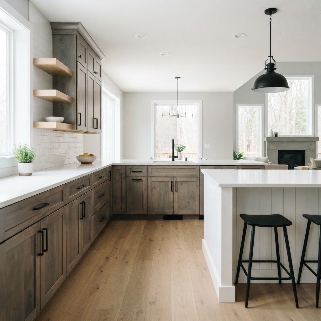 Grey Stain on Maple vs Painted White: Spec Home Finishes That Sell