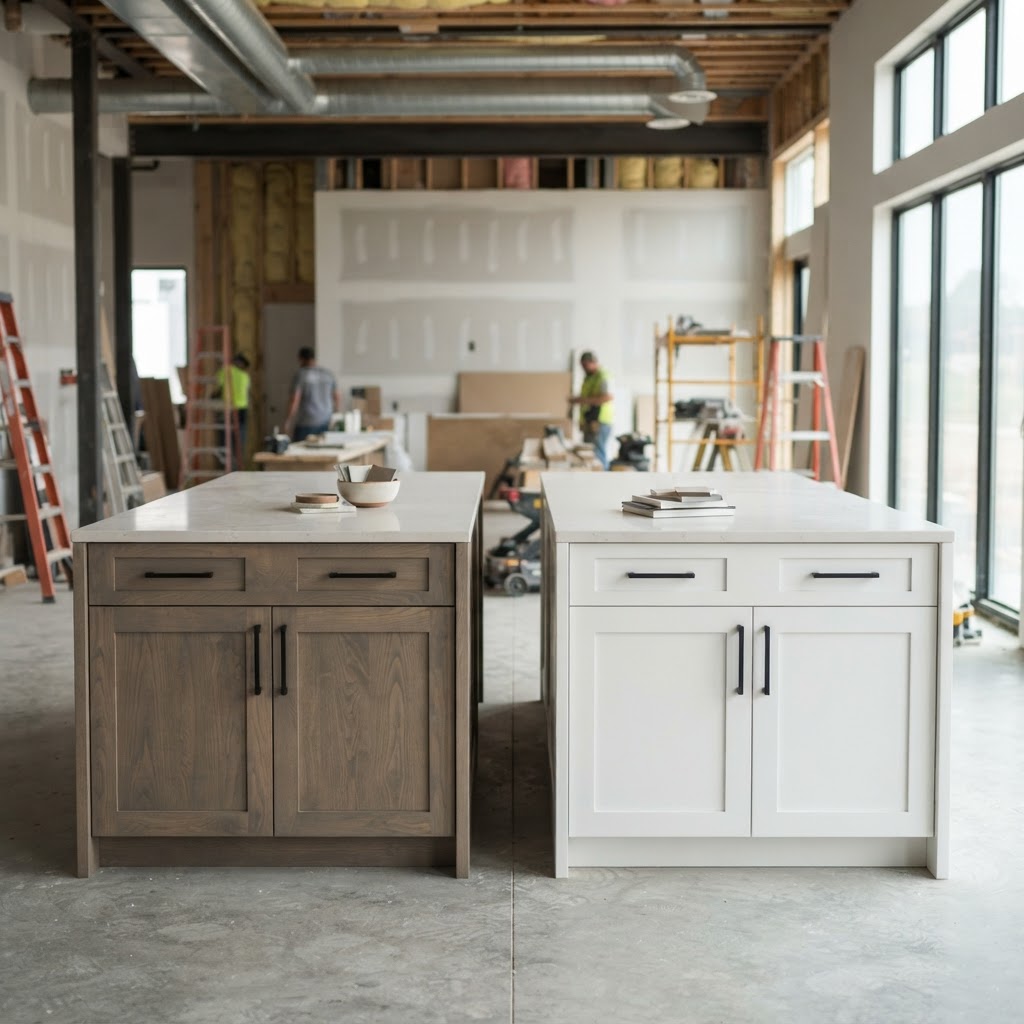 Grey Stain on Maple vs. Painted White: Which Cabinet Finish Drives Spec Home ROI?