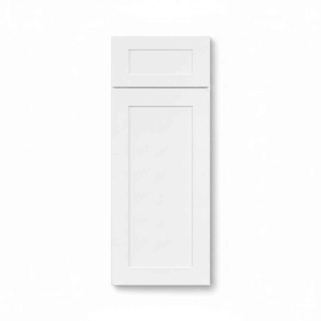 Painted White (MDF) cabinet finish — Batch Cabinets
