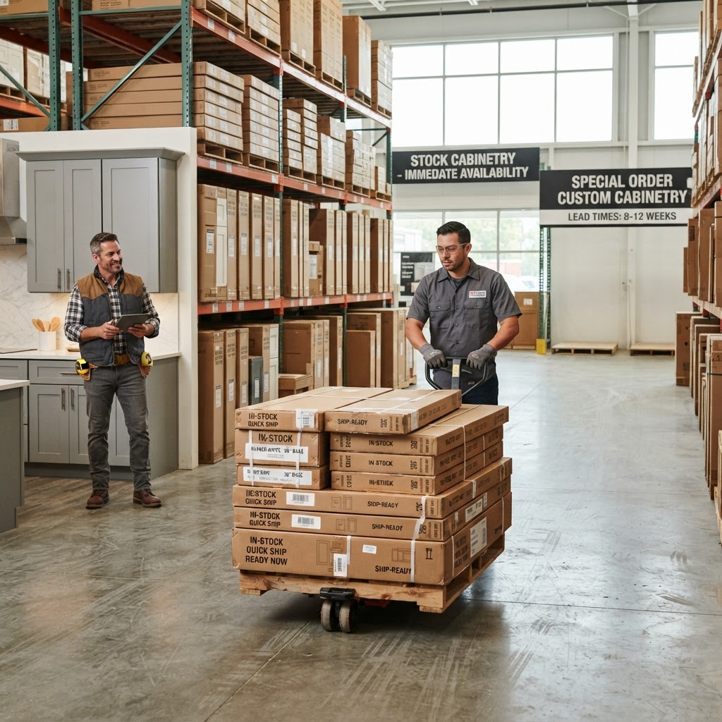 Cabinet Lead Times: Why In-Stock Beats 8-12 Week Factory Orders