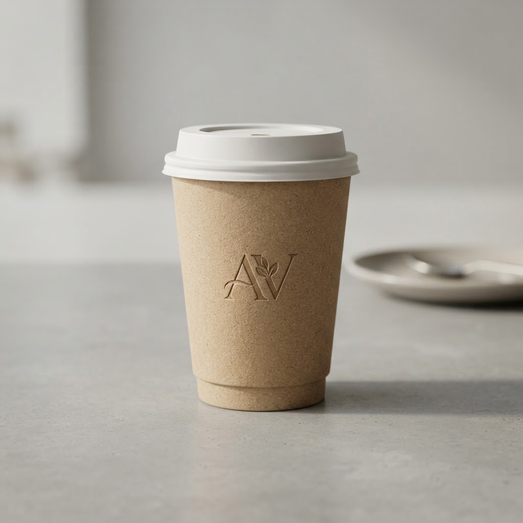 PLA Lined custom printed paper coffee cup