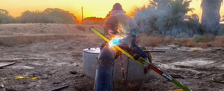 Sunset field welding