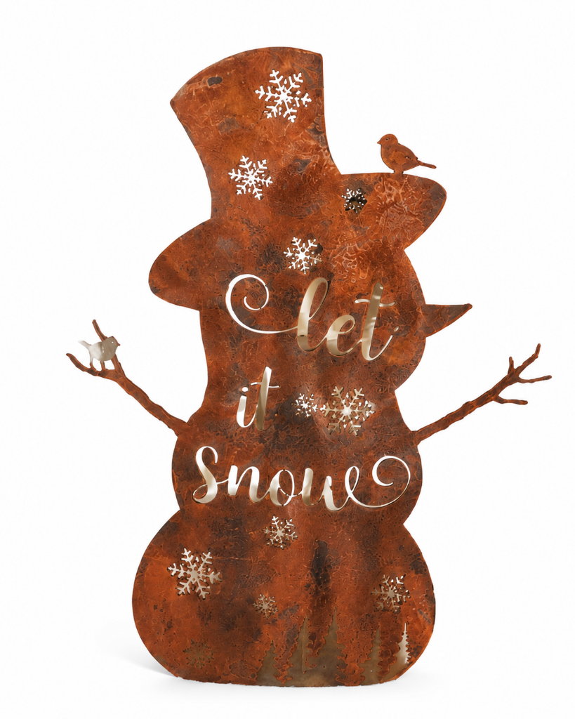 Let It Snow™ Snowman Freestanding Sign