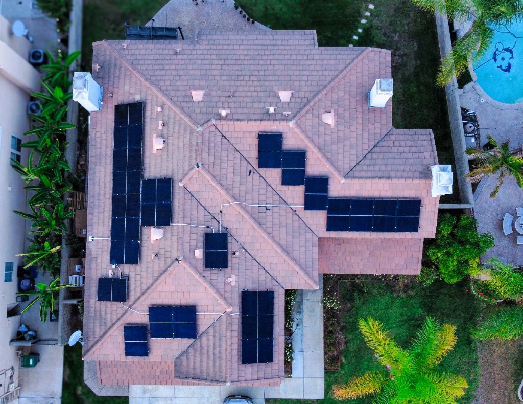 Aerial View – Residential Solar Array