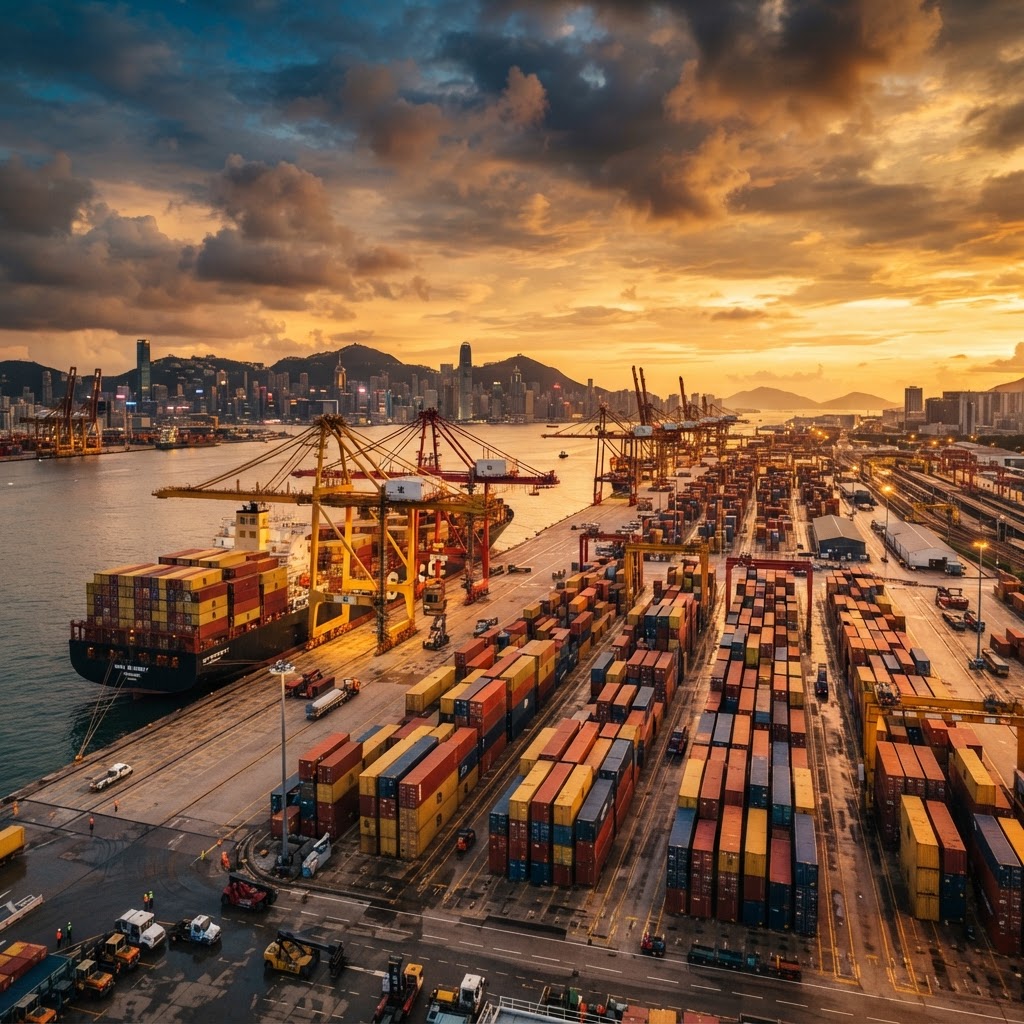 International trade, cargo and shipping containers