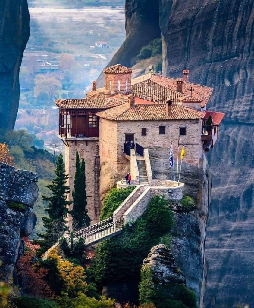 Meteora Monastery perched on the cliffs