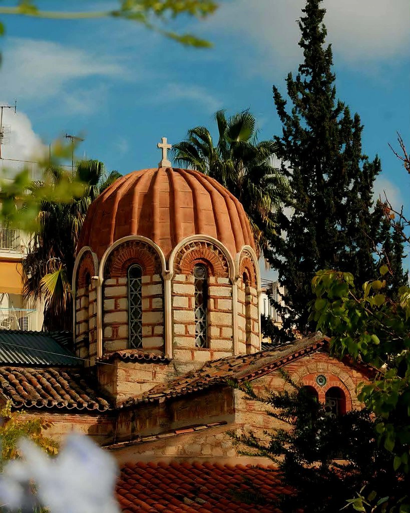 Byzantine church dome — Athens Plaka