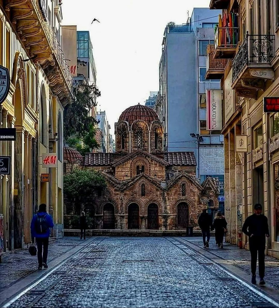 Byzantine church on Ermou Street, Athens