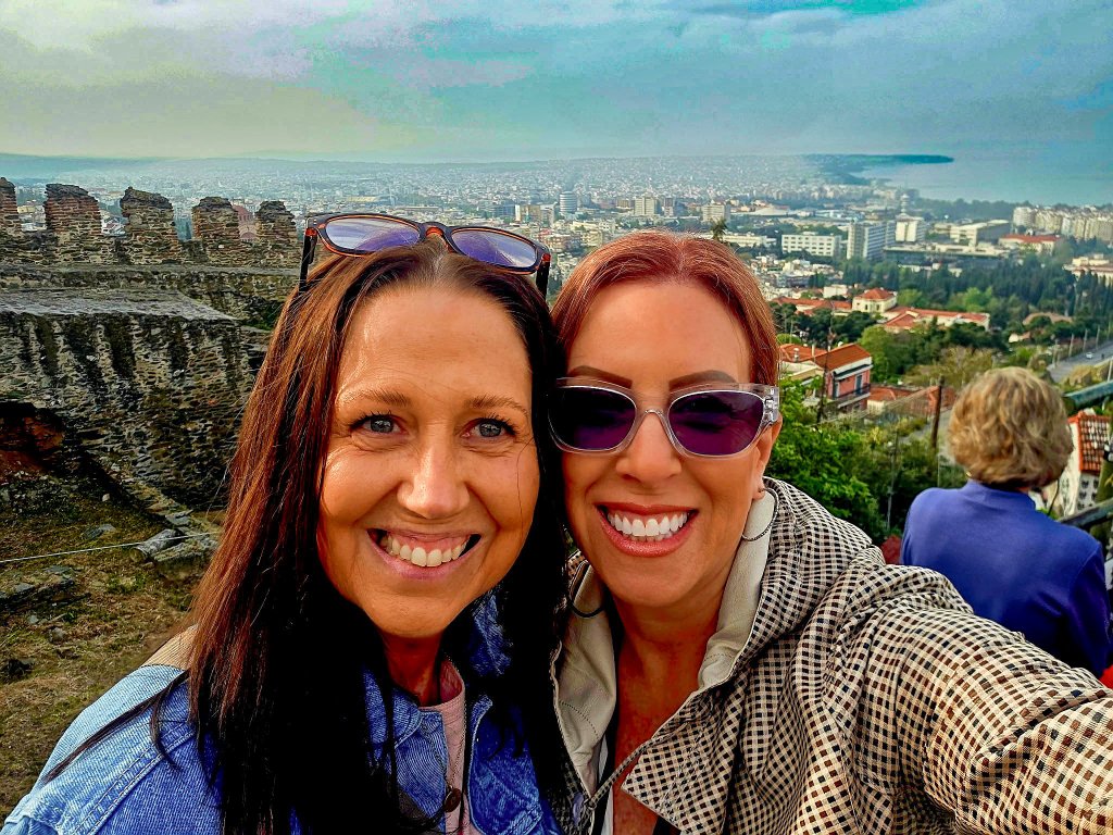 Ladies group at the ancient wall