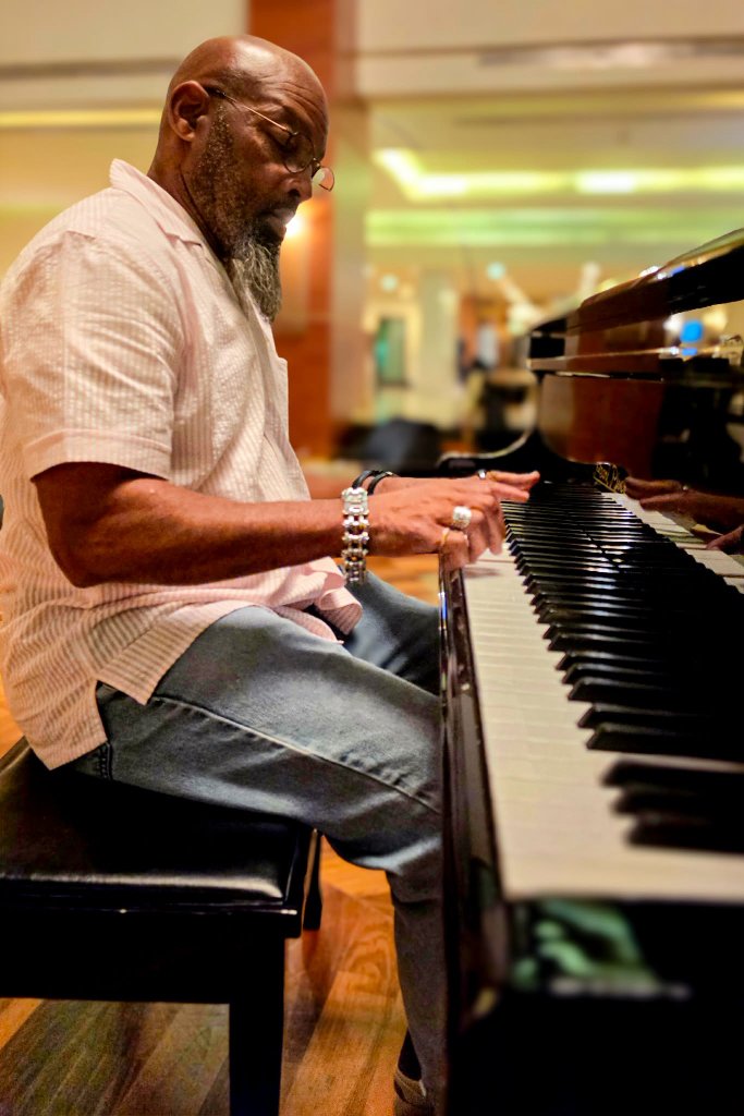 Grand piano performance onboard