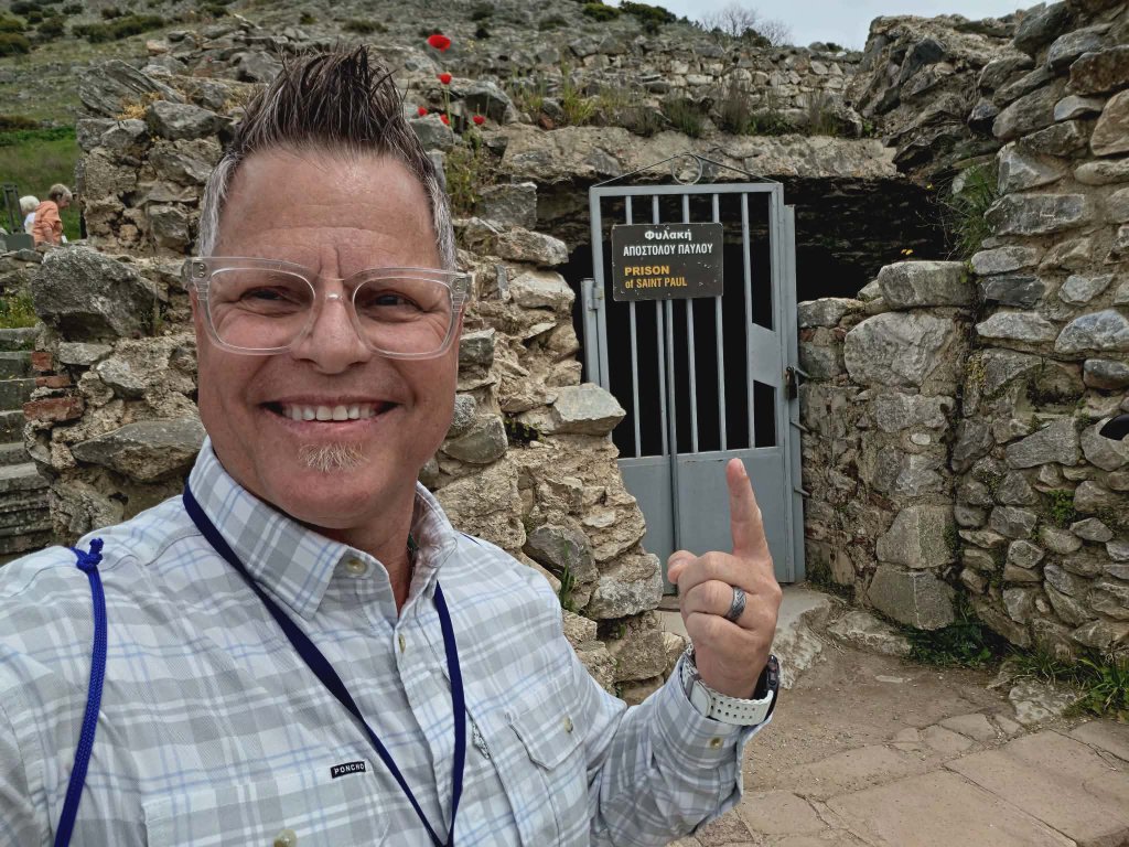 Pastor selfie at the Prison of Saint Paul — Philippi