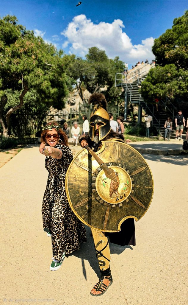 Modern glass sculpture — Thessaloniki waterfront