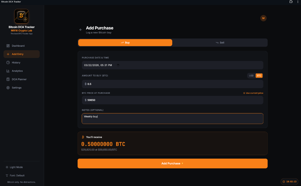 Add Purchase