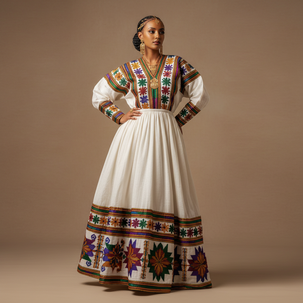 Habesha Kemis — Traditional Ethiopian Wedding Dress