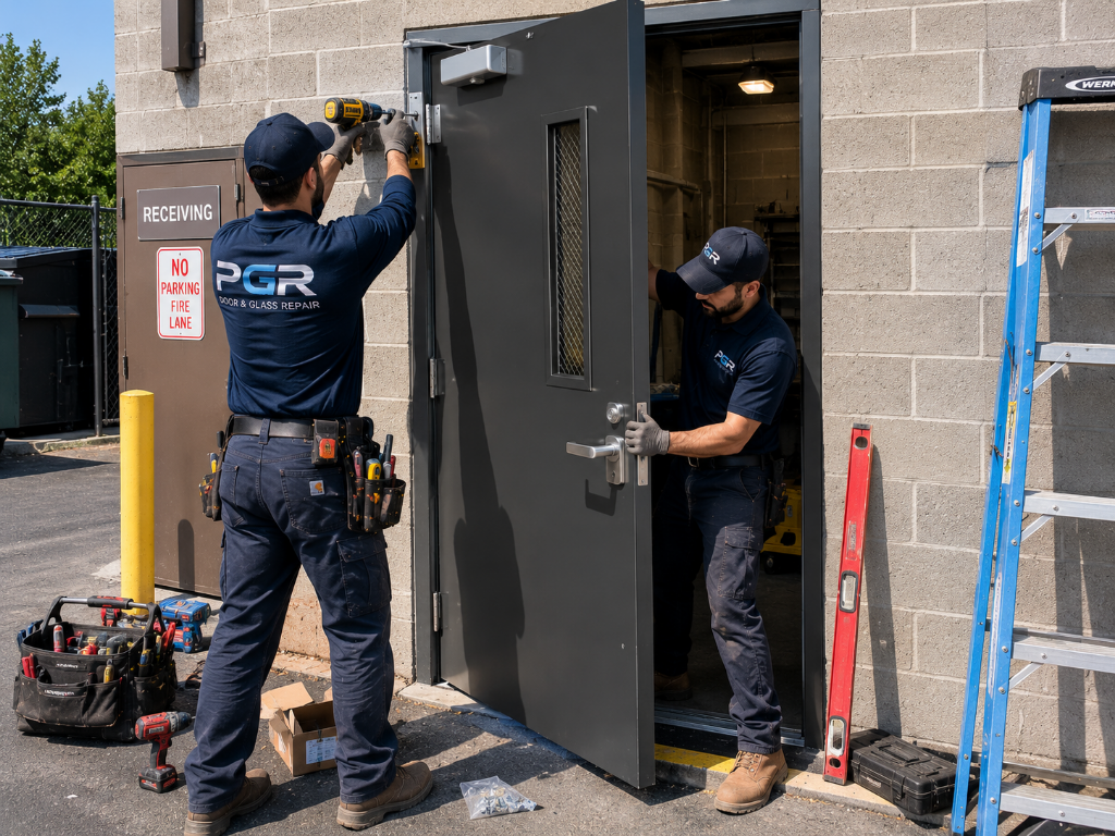 Security door installation