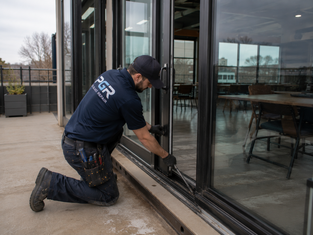 Sliding glass door repair