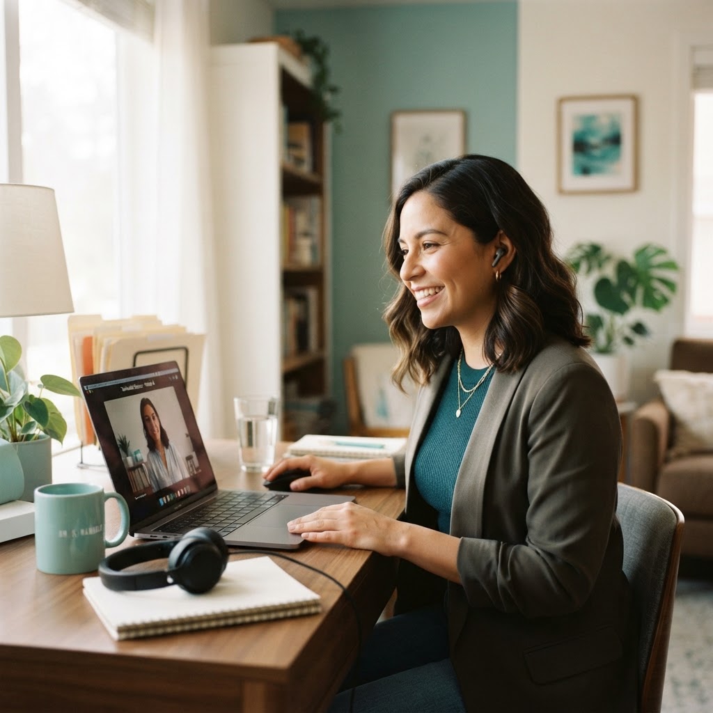 A HolaVida Health clinician working alongside AI-assisted care tools