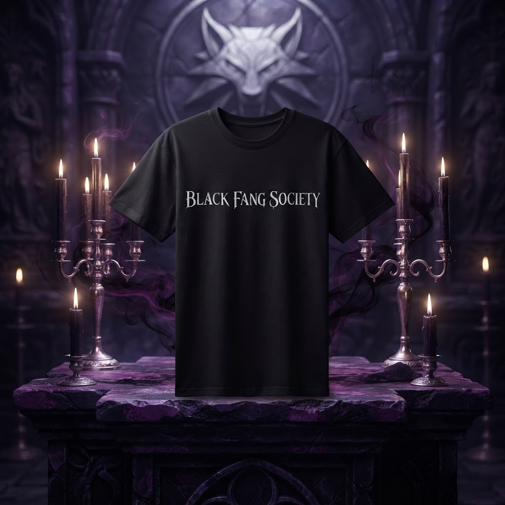 Black Fang Society Wolf T-shirt