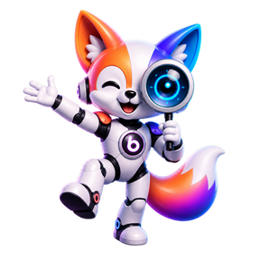 Boomio mascot celebrating