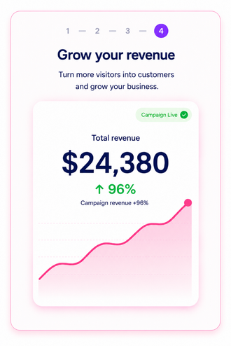 Step 4 — Grow your revenue with engaged visitors