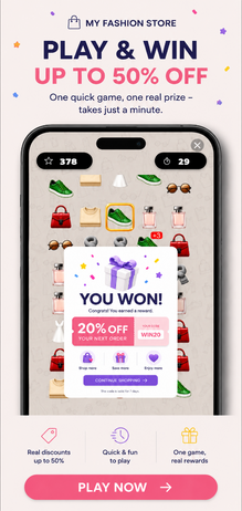 Play and win ad