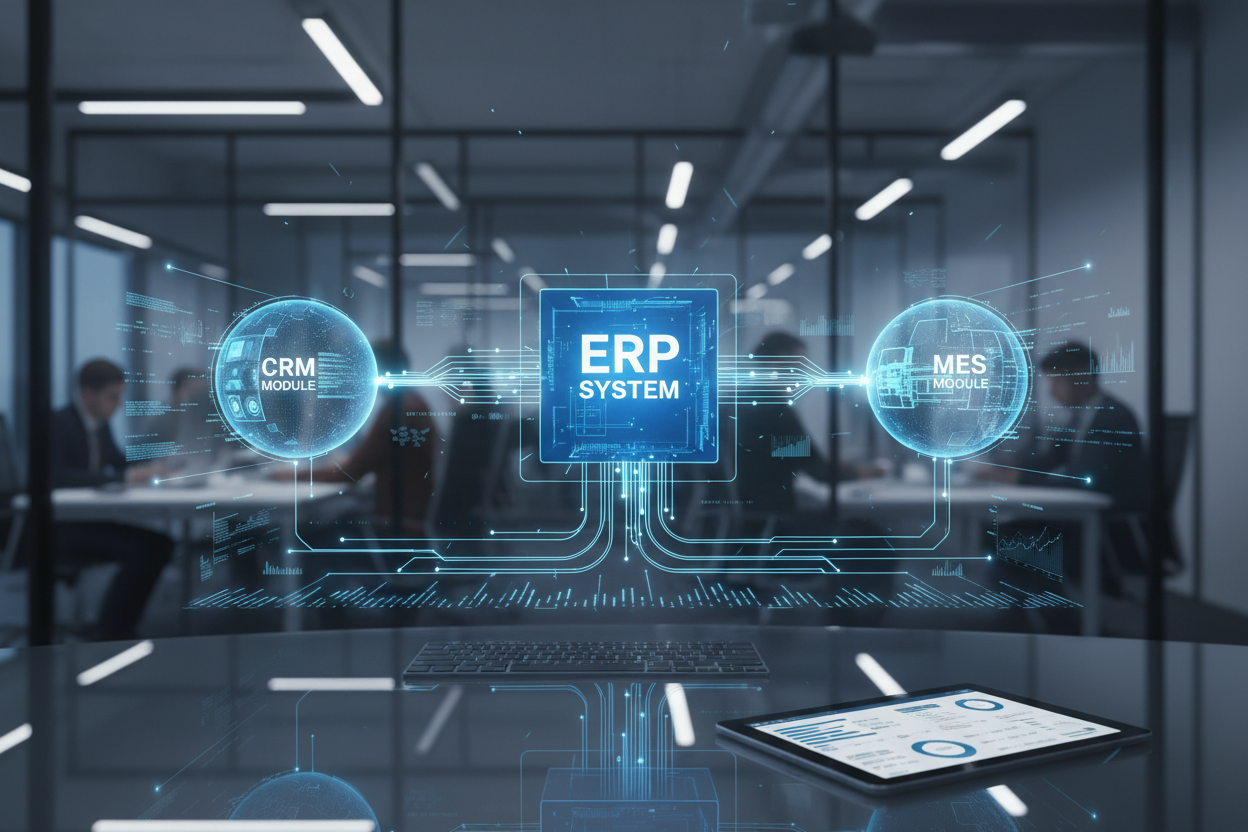 INTEGRAZIONE CON ERP, CRM E MES