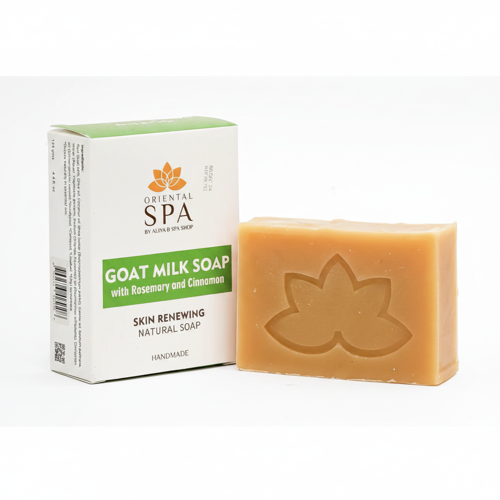 Goat Milk Soap with Rosemary and Cinnamon   